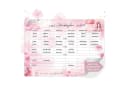 TOBJA Einhorn Stundenplan Wandtafel Rosa abwischbar Bild 2