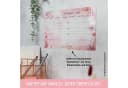 TOBJA Einhorn Stundenplan Wandtafel Rosa abwischbar Bild 4