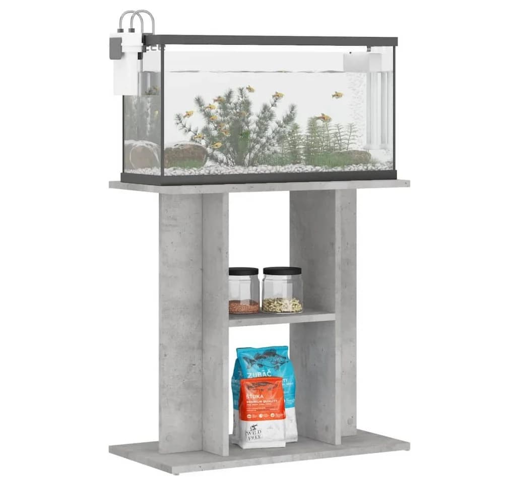 vidaXL Aquariumunterschrank Betongrau Holzwerkstoff - Bild 3