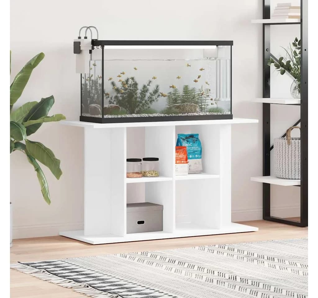 VIDAXL Aquariumunterschrank Weiß 100x40x60 cm Holzwerkstoff - Bild 3