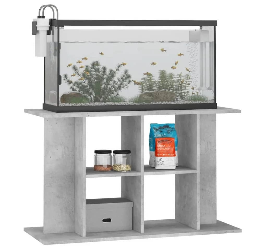 vidaXL Aquariumständer Betongrau Holzwerkstoff - Bild 3