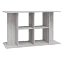 vidaXL Aquariumunterschrank Grau Holzwerkstoff Bild 2