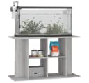vidaXL Aquariumunterschrank Grau Holzwerkstoff Bild 3