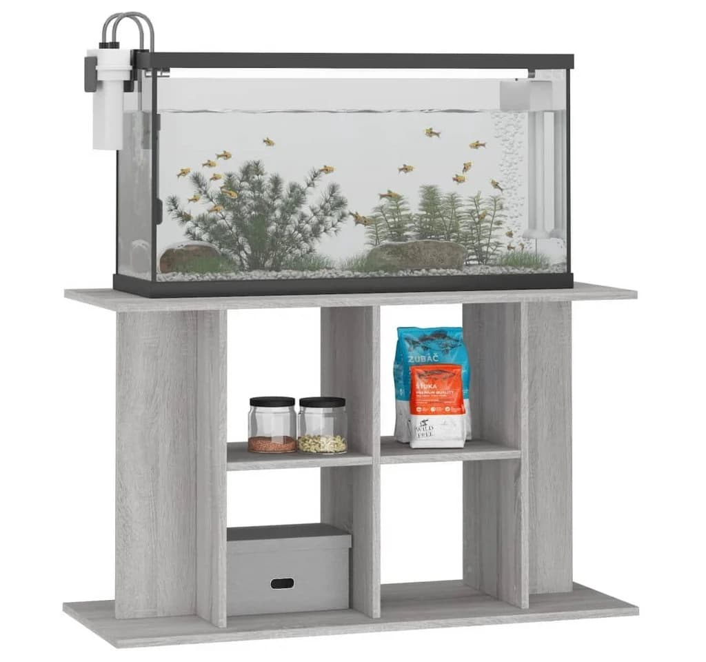 vidaXL Aquariumunterschrank Grau Holzwerkstoff - Bild 3