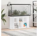 vidaXL Aquariumständer Weiß Holzwerkstoff Bild 1