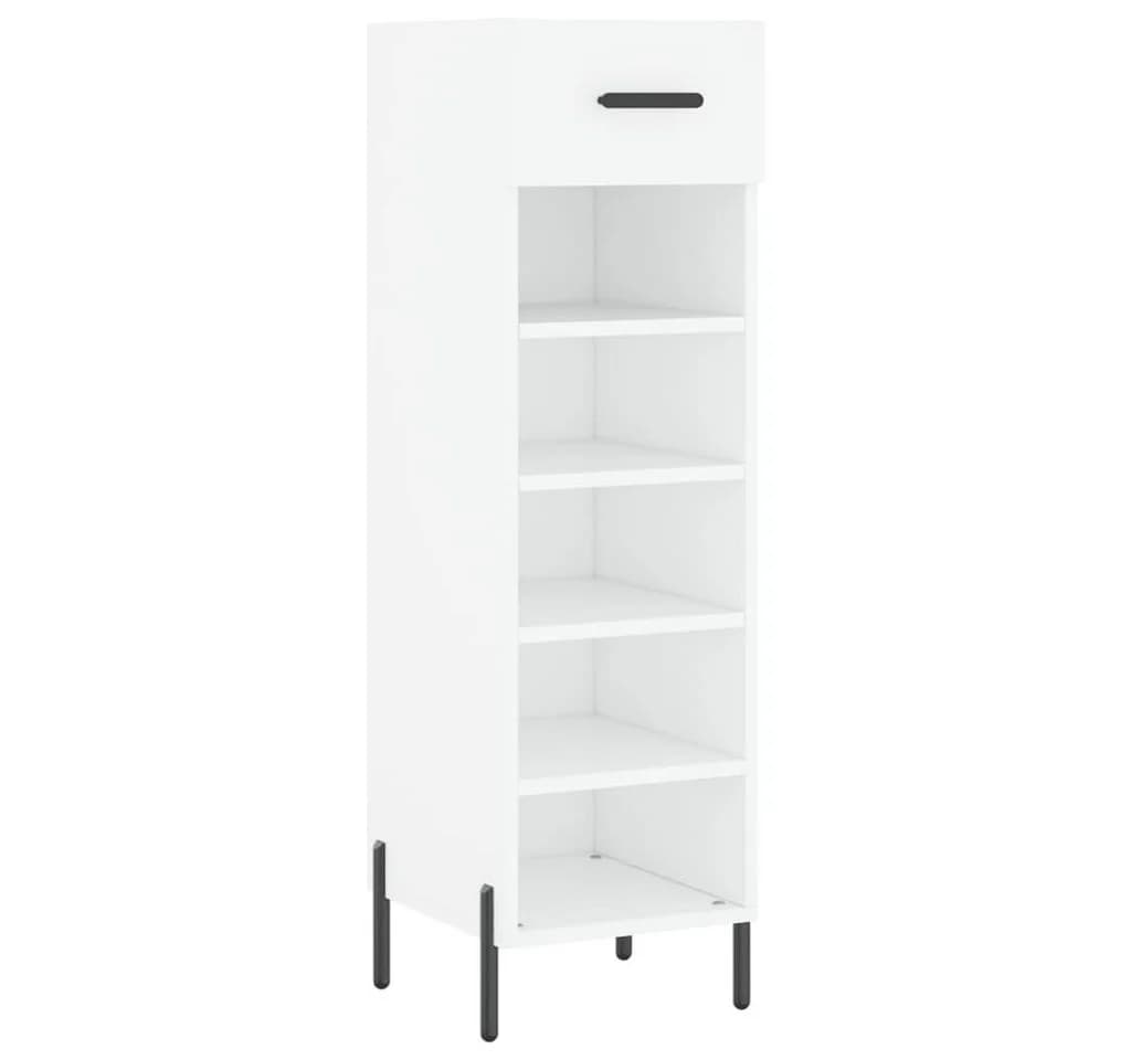 vidaXL Schuhschrank Weiß mit 1 Schublade und 5 Fächern - Bild 2