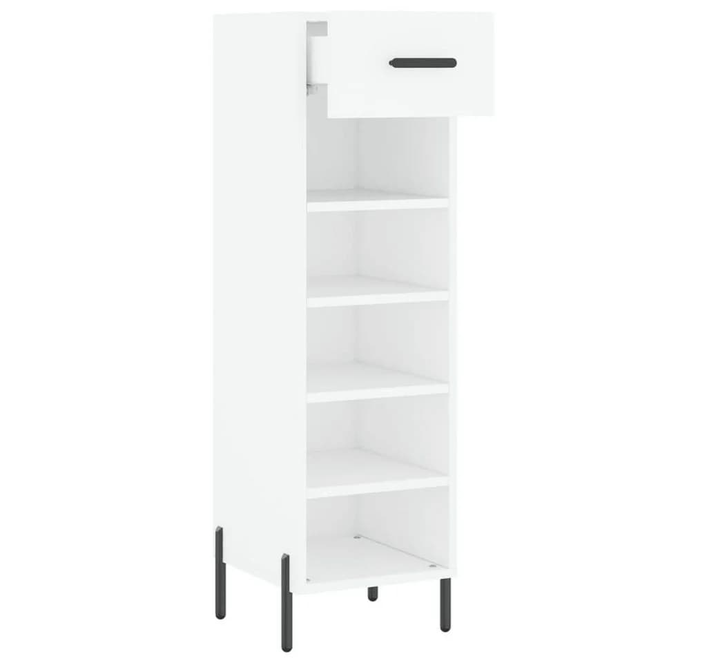 vidaXL Schuhschrank Weiß mit 1 Schublade und 5 Fächern - Bild 5