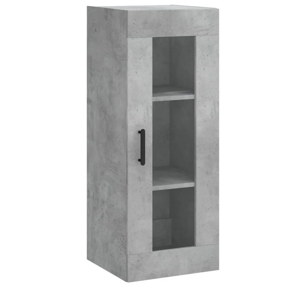 vidaXL Hängeschrank Wandschrank Betongrau Glas - Bild 2