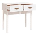 vidaXL Beistelltisch Konsolentisch Weiß Massivholz Kiefer Bild 4