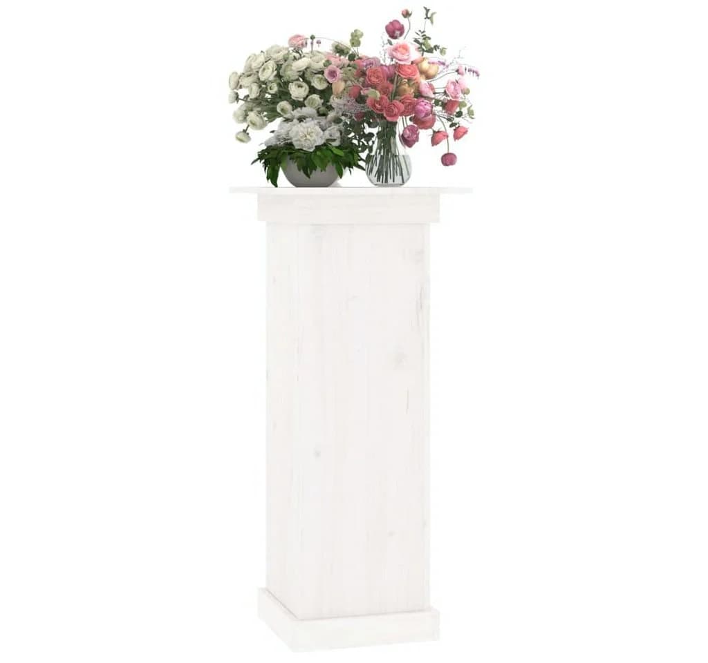 vidaXL Blumenständer Weiß Massivholz Kiefer - Bild 4