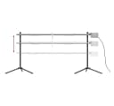vidaXL Grillkamin Rotisserie-Grill Automatisch Edelstahl Silber Bild 5