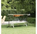 vidaXL Grillkamin Rotisserie-Grill Automatisch Edelstahl Silber Bild 1