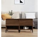 vidaXL Beistelltisch 2 Stk. Braun Eichen-Optik Holzwerkstoff Metall Bild 1