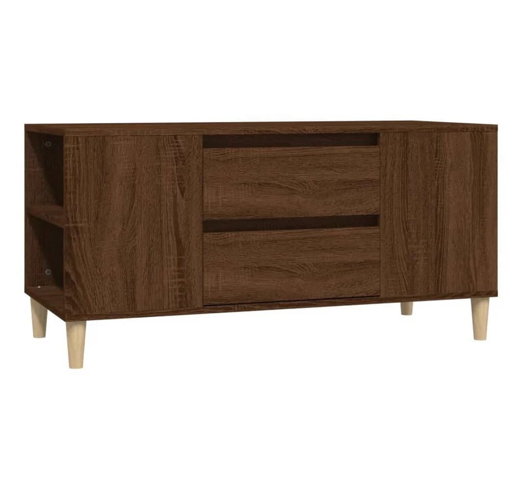 vidaXL TV-Schrank Braun Eichen-Optik 102x44,5x50 cm Holzwerkstoff - Bild 2