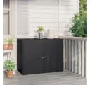 VIDAXL Garten-Geräteschrank Schwarz Polyrattan Bild 1