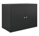 VIDAXL Garten-Geräteschrank Schwarz Polyrattan Bild 2