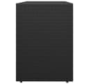 VIDAXL Garten-Geräteschrank Schwarz Polyrattan Bild 5