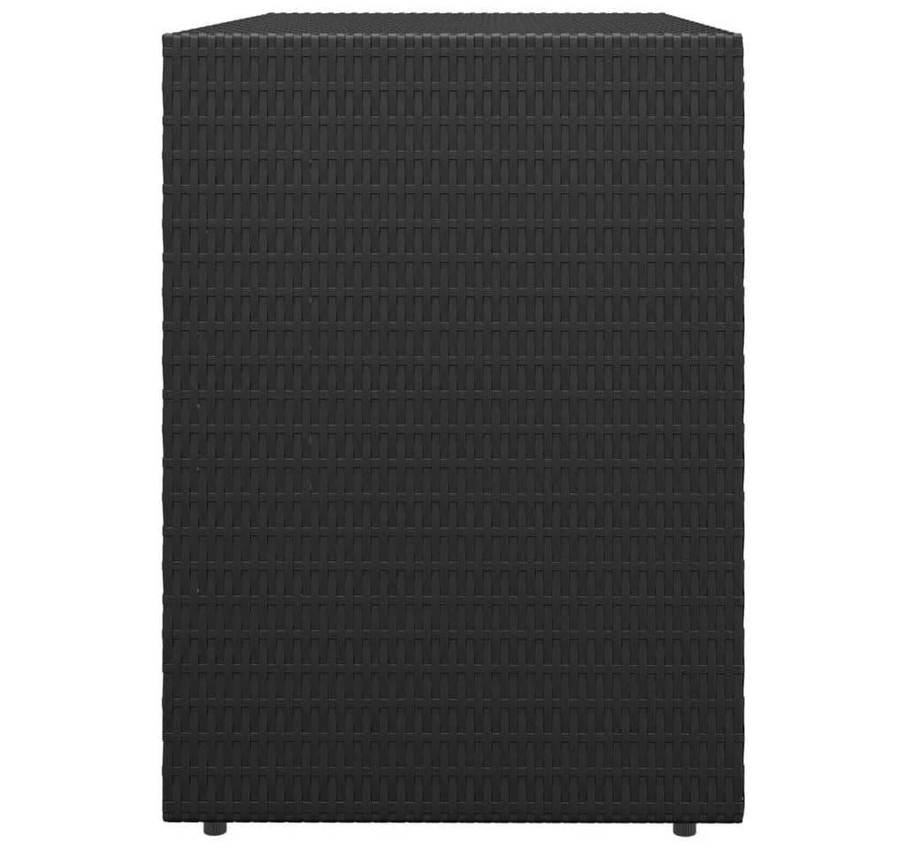 VIDAXL Garten-Geräteschrank Schwarz Polyrattan - Bild 5