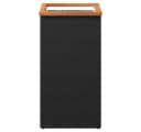 vidaXL Pflanzkübel Schwarz PE-Rattan 40x40x80 cm Bild 3