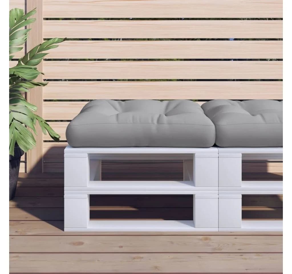 vidaXL Sitzauflage Palettenkissen Grau 50x50x12 cm