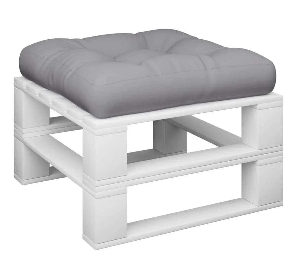 vidaXL Sitzauflage Palettenkissen Grau 50x50x12 cm - Bild 3