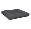 vidaXL Sitzauflage Schwarz 80x80 cm Polyester Bild 2