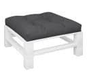 vidaXL Sitzauflage Schwarz 80x80 cm Polyester Bild 3