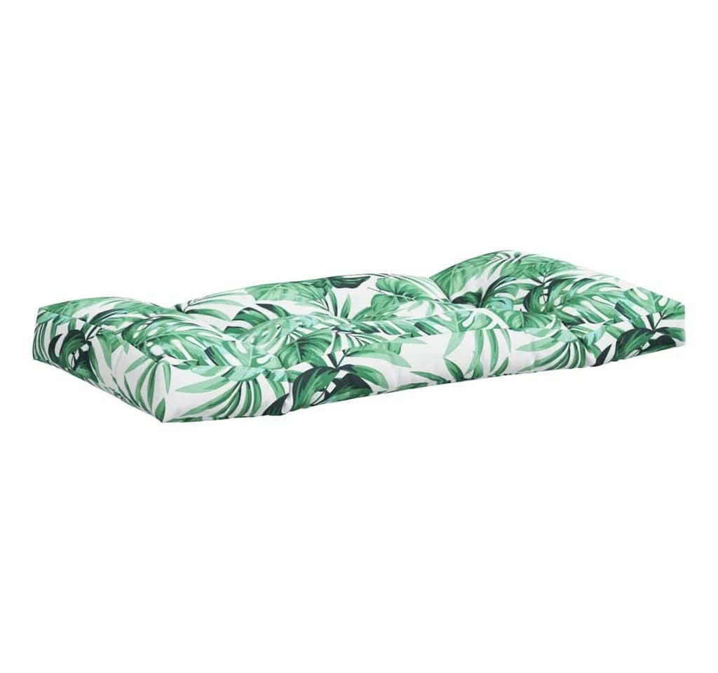 vidaXL Sitzauflage Palettenkissen 2-tlg. Blattmuster Polyester - Bild 5