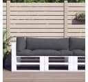 vidaXL Sitzauflage Palettenkissen 3-tlg. Anthrazit Polyester Bild 1