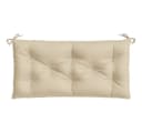 vidaXL Gartenbankauflage Beige Oxford-Gewebe Wasserabweisend Bild 5