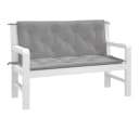 vidaXL Sitzauflage Gartenbank Grau Oxford-Gewebe 2 Stk. Bild 3
