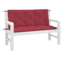 vidaXL Sitzauflage Gartenbank 2 Stk. Weinrot Oxford-Gewebe Bild 3
