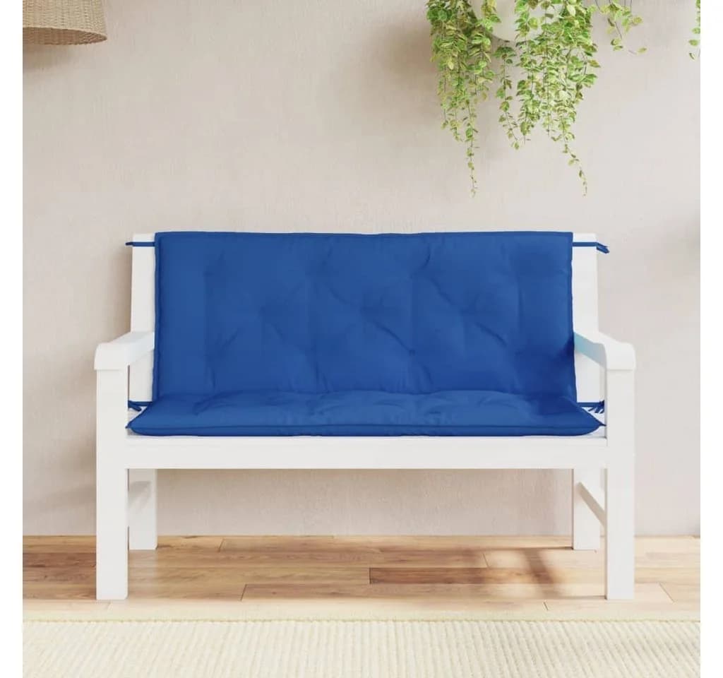 vidaXL Sitzauflage Gartenbank Blau Oxford-Gewebe