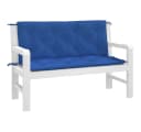 vidaXL Sitzauflage Gartenbank Blau Oxford-Gewebe Bild 3