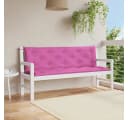 vidaXL Sitzauflage Gartenbank 2 Stk. Rosa Polyester Bild 1