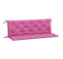 vidaXL Sitzauflage Gartenbank 2 Stk. Rosa Polyester Bild 2