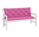 vidaXL Sitzauflage Gartenbank 2 Stk. Rosa Polyester Bild 4