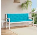 vidaXL Sitzauflage Gartenbank Türkis Polyester Bild 1