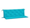 vidaXL Sitzauflage Gartenbank Türkis Polyester Bild 2