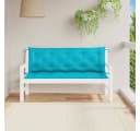 vidaXL Sitzauflage Gartenbank Türkis Polyester Bild 3