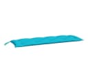 vidaXL Sitzauflage Gartenbank Türkis Polyester Bild 5