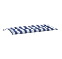 vidaXL Gartenbankauflage Blau/Weiß Gestreift Polyester Bild 4