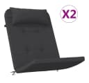 vidaXL Hochlehnerauflage Schwarz Oxford-Gewebe 2 Stk. Bild 2