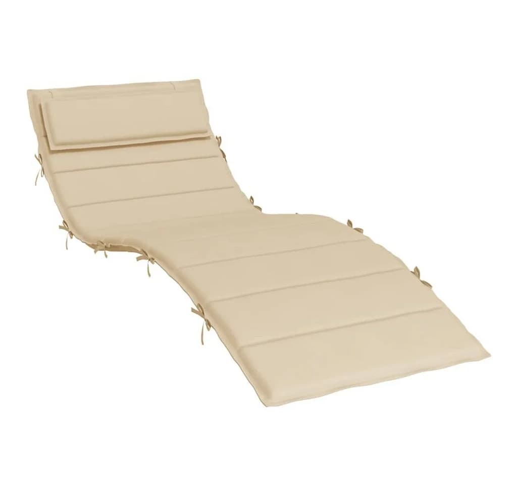 vidaXL Sitzauflage Sonnenliege Beige Oxford-Gewebe - Bild 2
