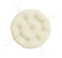 vidaXL Sitzauflage Kissen Rund Creme Oxford-Gewebe Bild 2