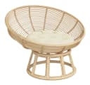 vidaXL Sitzauflage Kissen Rund Creme Oxford-Gewebe Bild 3