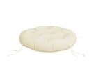 vidaXL Sitzauflage Kissen Rund Creme Oxford-Gewebe Bild 4