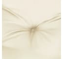 vidaXL Sitzauflage Kissen Rund Creme Oxford-Gewebe Bild 5