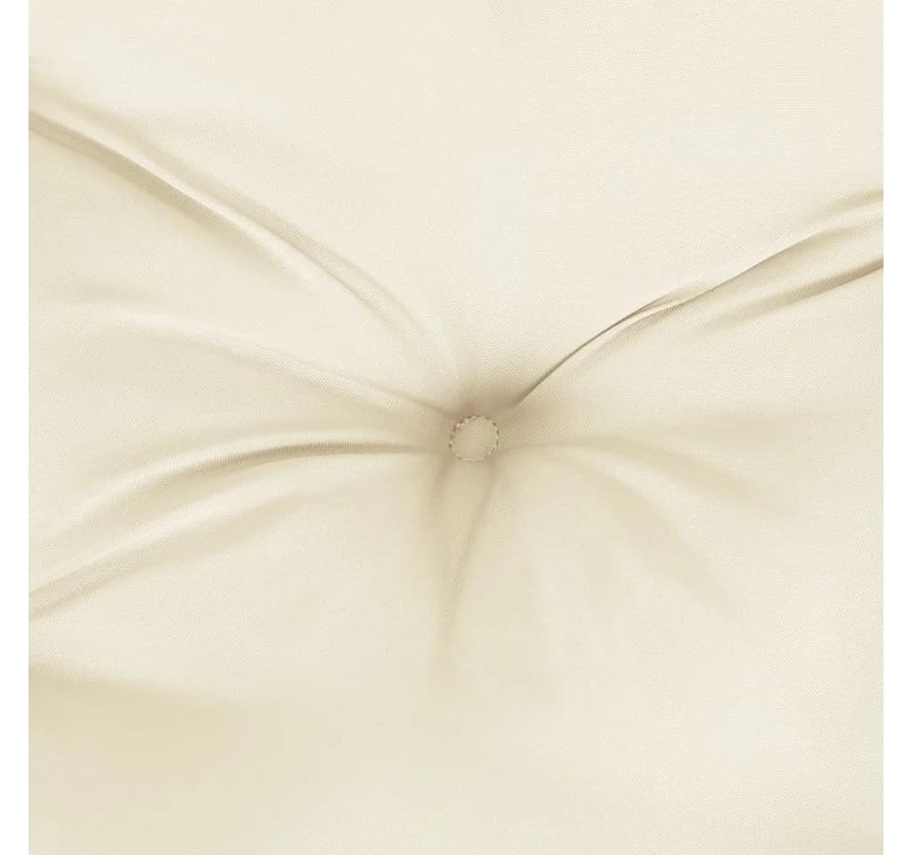 vidaXL Sitzauflage Kissen Rund Creme Oxford-Gewebe - Bild 5