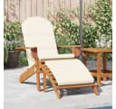 vidaXL Adirondack Gartenstuhl mit Fußstütze Massivholz Akazie Bild 1